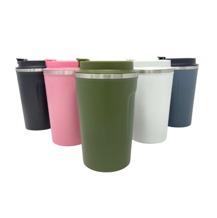 12oz Stainless Steel Powder Coated Coffee Tumbler